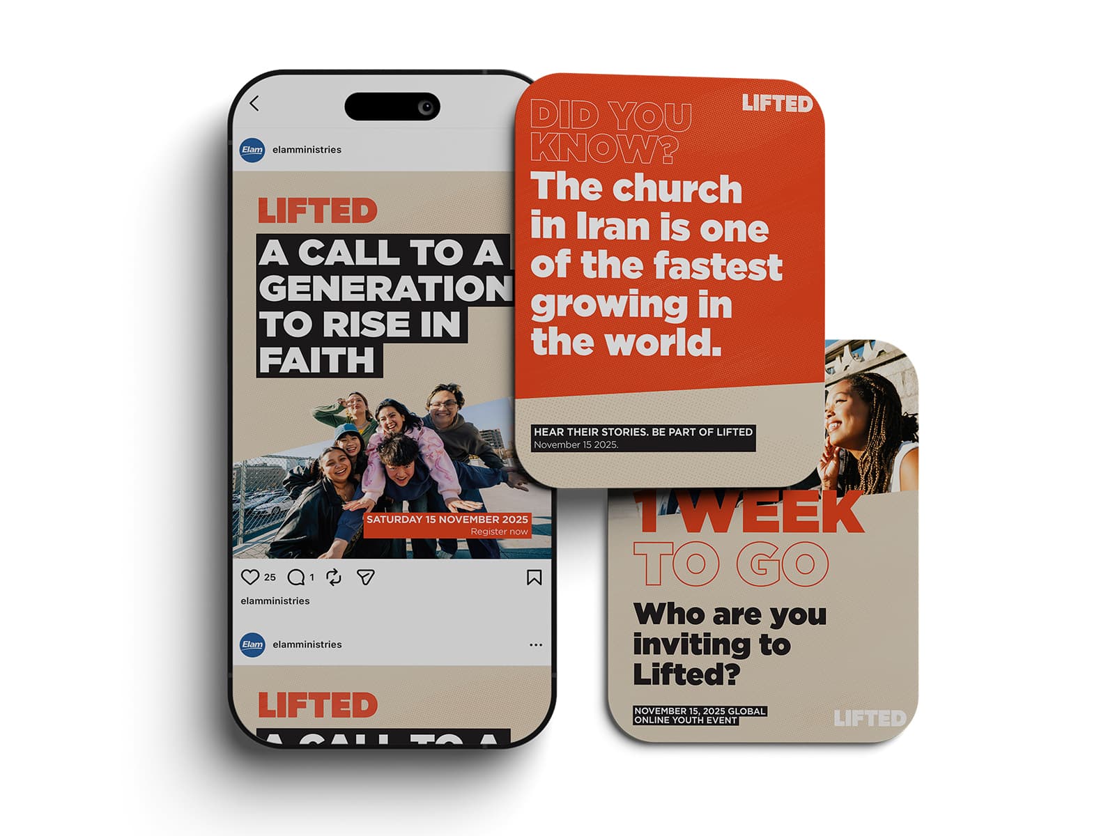 Lifted social media assets