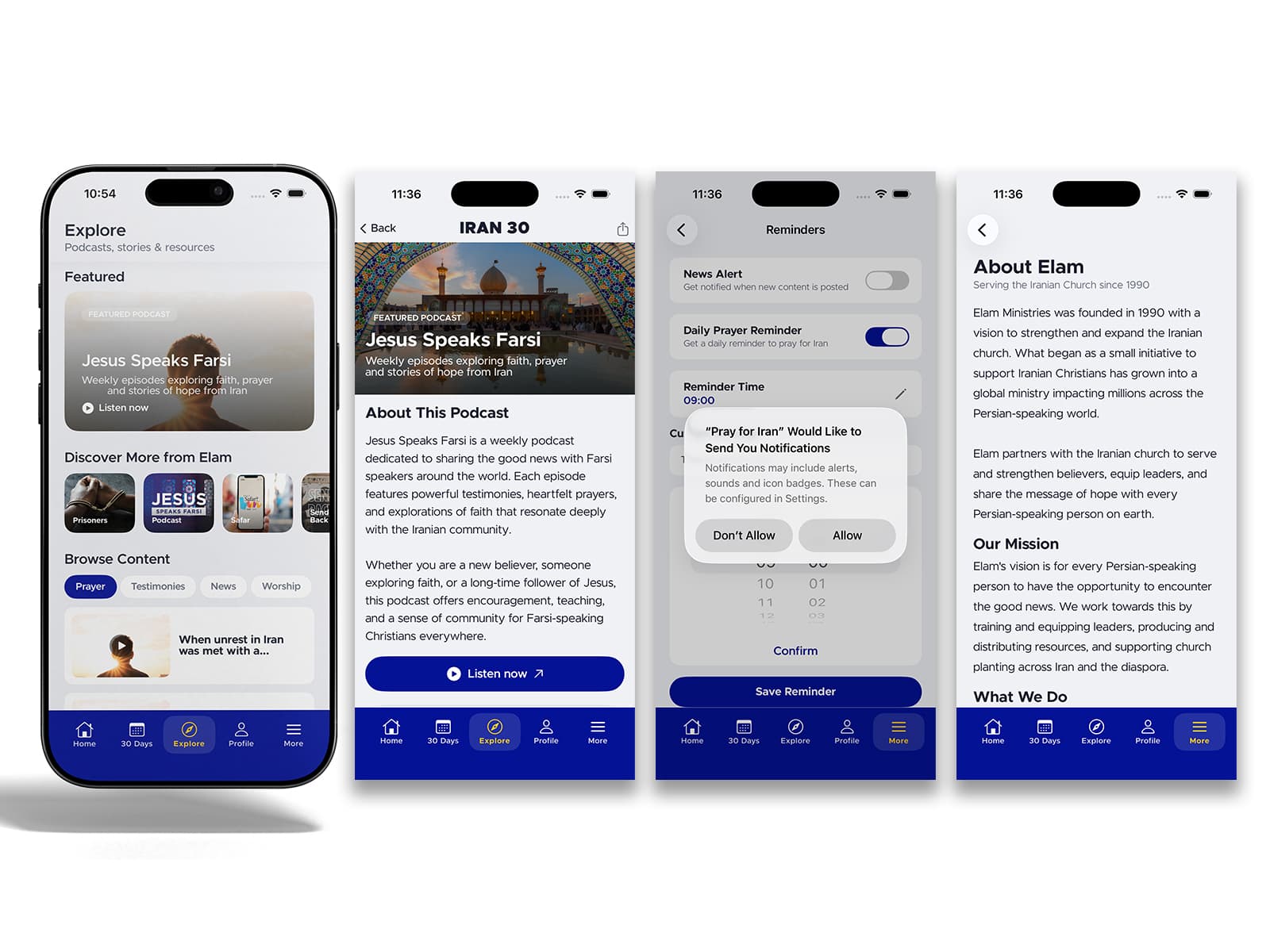 Iran 30 explore section