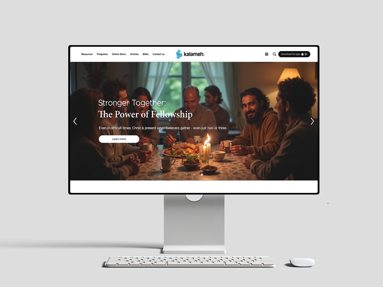 Kalameh main site desktop hero
