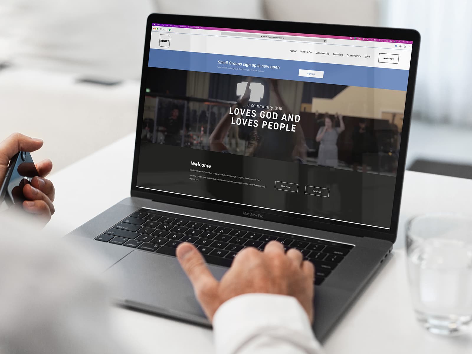 Website redesign as part of brand refresh