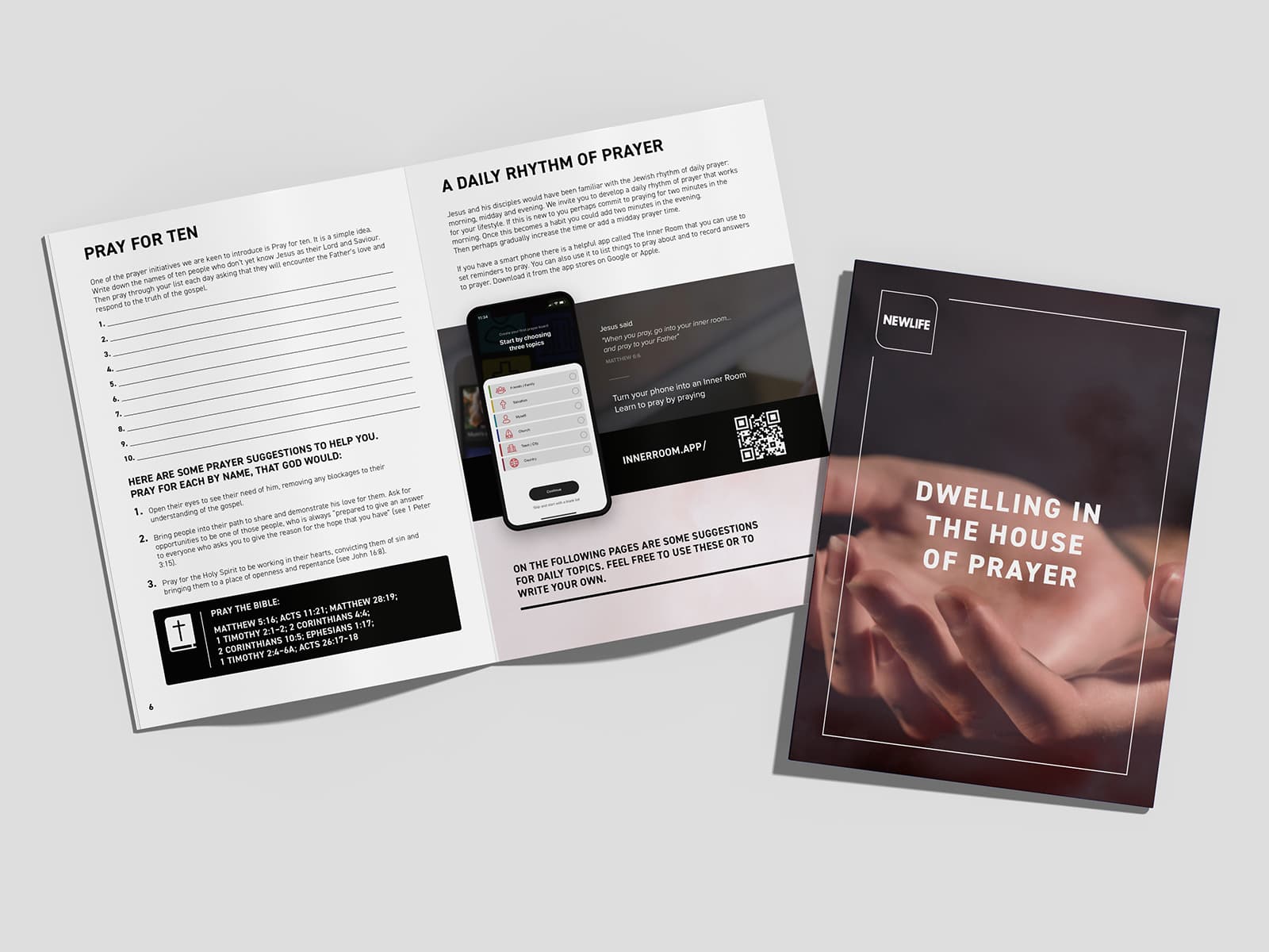 Prayer booklet design