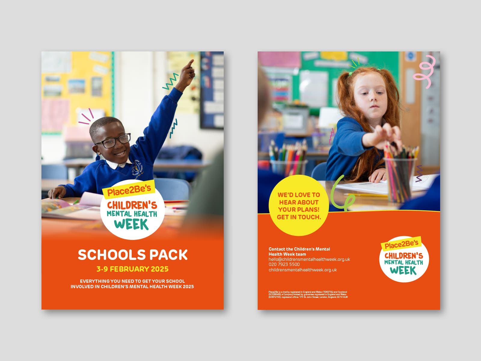 Children's Mental Health Week school pack front and back cover